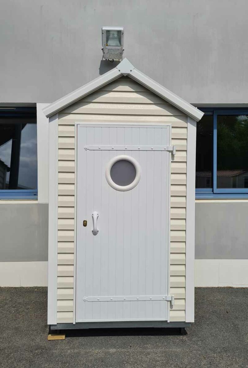 CABINE ST HILAIRE coloris ivoire porte blanche toit blanc 7