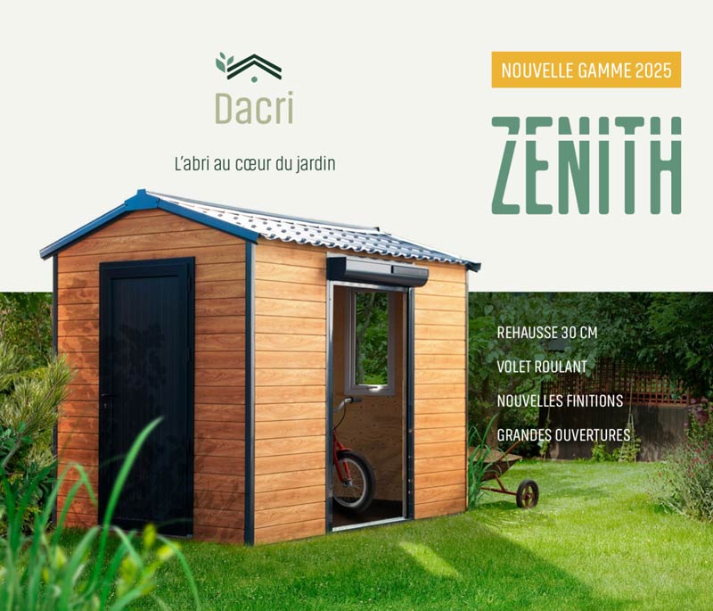 catalogue abri de jardin zenith dacri