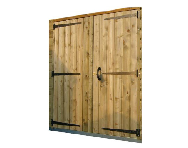 double porte bois abri dacri